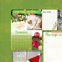 BoBunny - Calendar Girl Collection - 12 x 12 Double Sided Paper - December