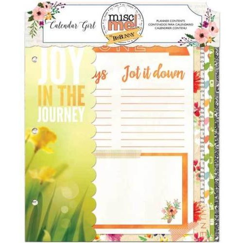 BoBunny - Calendar Girl Collection - Misc Me - Planner Contents