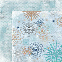 BoBunny - Whiteout Collection - 12 x 12 Double Sided Paper with Glitter Accents - Whiteout