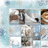 BoBunny - Whiteout Collection - 12 x 12 Double Sided Paper with Glitter Accents - Winter Solstice
