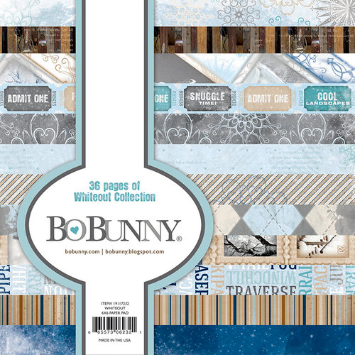 BoBunny - Whiteout Collection - 6 x 6 Paper Pad