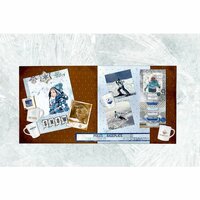 BoBunny - Whiteout Collection - 2 Page Layout Kit