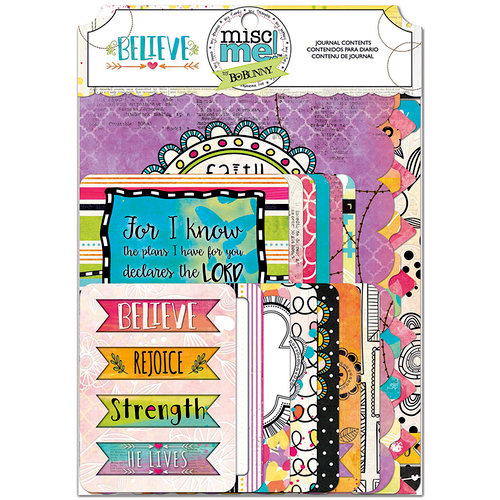 BoBunny - Believe Collection - Misc Me - Journal Contents