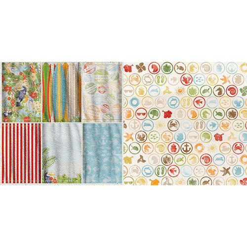 BoBunny - Beach Therapy Collection - 12 x 12 Double Sided Paper - Cove