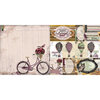 BoBunny - Beautiful Dreamer Collection - 12 x 12 Double Sided Paper - Bicycle