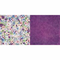 BoBunny - Secret Garden Collection - 12 x 12 Double Sided Paper - Roses