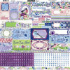 BoBunny - Secret Garden Collection - 12 x 12 Cardstock Stickers - Combo