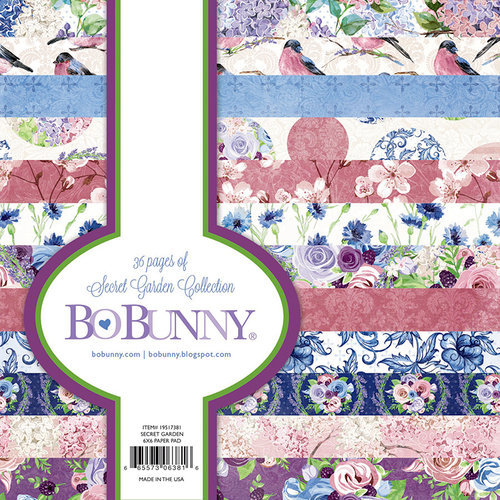 BoBunny - Secret Garden Collection - 6 x 6 Paper Pad