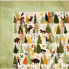 BoBunny - Take a Hike Collection - 12 x 12 Double Sided Paper - Trees