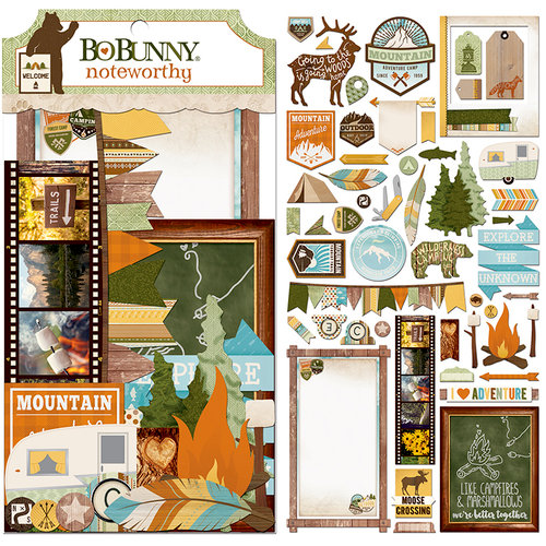 BoBunny - Take a Hike Collection - Noteworthy Journaling Cards