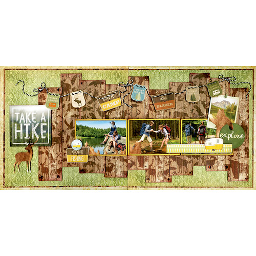 BoBunny - Take a Hike Collection - 2-Page Layout Kit