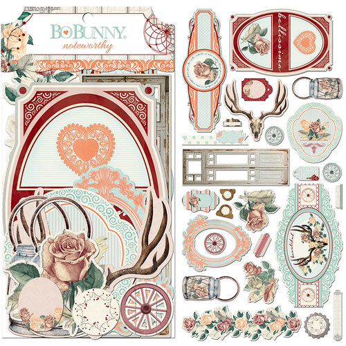 BoBunny - Bella Rosa Collection - Noteworthy Journaling Cards