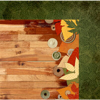 BoBunny - Farmers Market Collection - 12 x 12 Double Sided Paper - Barn Wood
