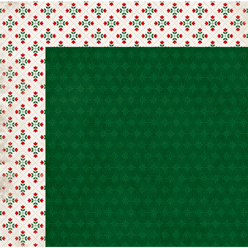 BoBunny - Merry and Bright Collection - Christmas - 12 x 12 Double Sided Paper - Mistletoe