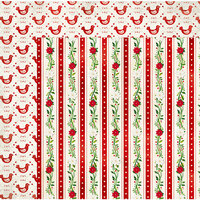 BoBunny - Merry and Bright Collection - Christmas - 12 x 12 Double Sided Paper - Peppermint