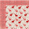 BoBunny - Merry and Bright Collection - Christmas - 12 x 12 Double Sided Paper - Reindeer Games