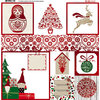 BoBunny - Merry and Bright Collection - Christmas - 12 x 12 Vellum Paper with Foil Accents