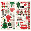BoBunny - Merry and Bright Collection - Christmas - Chipboard Stickers