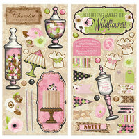 BoBunny - Sweet Moments Collection - Chipboard Stickers