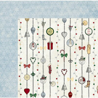 BoBunny - Tis The Season Collection - Christmas - 12 x 12 Double Sided Paper - Silver Bells