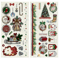 BoBunny - Tis The Season Collection - Christmas - Chipboard Stickers