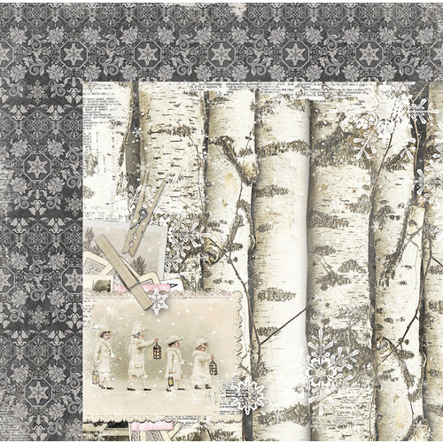 BoBunny - Winter Wishes Collection - 12 x 12 Double Sided Paper - Winter Wishes