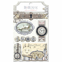 BoBunny - Winter Wishes Collection - Layered Chipboard Stickers