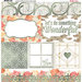 BoBunny - Aryia's Garden Collection - 12 x 12 Vellum Paper with Foil Accents