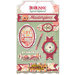 BoBunny - Aryia's Garden Collection - Layered Chipboard Stickers with Glitter Accents