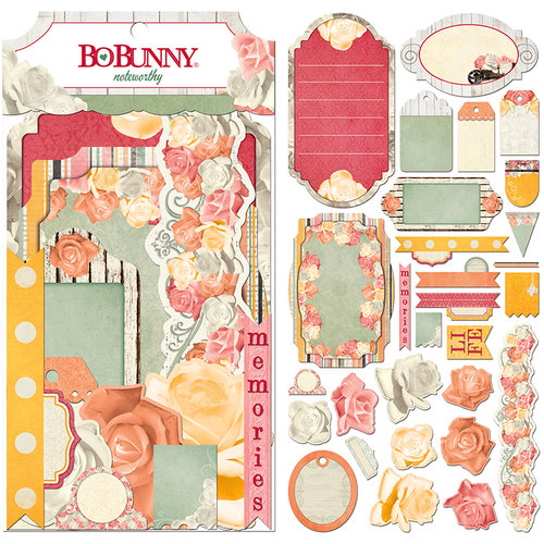 BoBunny - Aryia's Garden Collection - Noteworthy Journaling Cards
