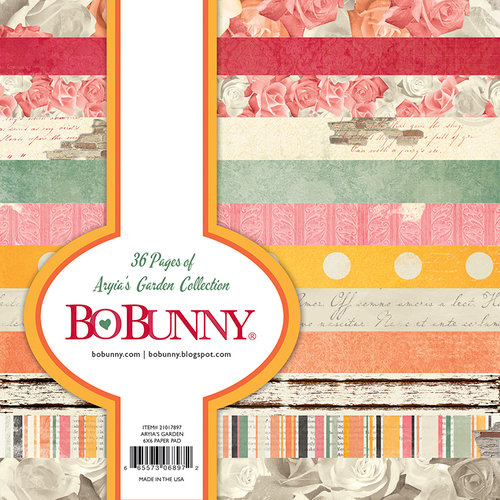 BoBunny - Aryia's Garden Collection - 6 x 6 Paper Pad