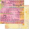 BoBunny - Faith Collection - 12 x 12 Double Sided Paper - Blessings