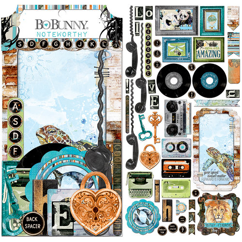 BoBunny - Life In Color Collection - Noteworthy Journaling Cards