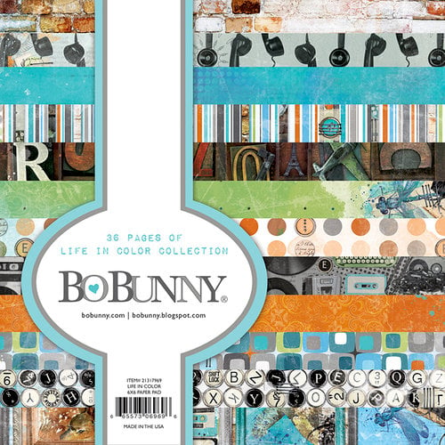 BoBunny - Life In Color Collection - 6 x 6 Paper Pad