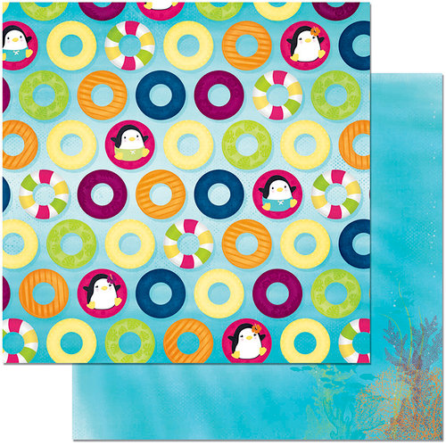 BoBunny - Make A Splash Collection - 12 x 12 Double Sided Paper - Floating