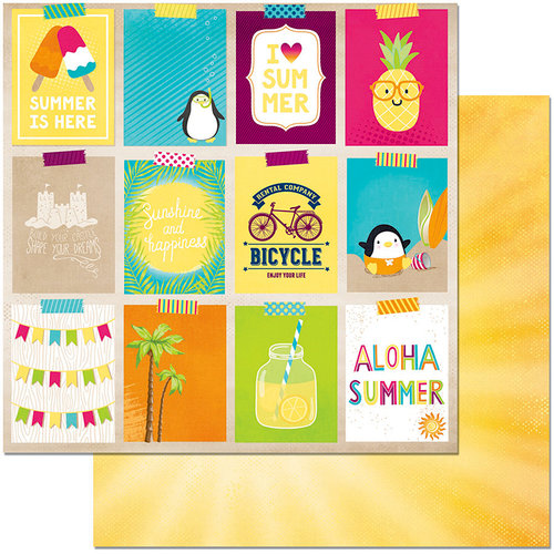 BoBunny - Make A Splash Collection - 12 x 12 Double Sided Paper - Vacation