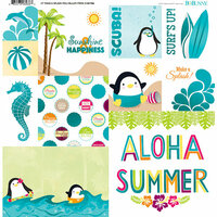 BoBunny - Make A Splash Collection - 12 x 12 Vellum Paper with Foil Accents