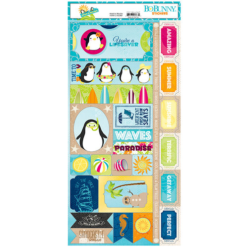 BoBunny - Make A Splash Collection - Cardstock Stickers