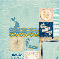BoBunny - Down By The Sea Collection - 12 x 12 Double Sided Paper - Paradise