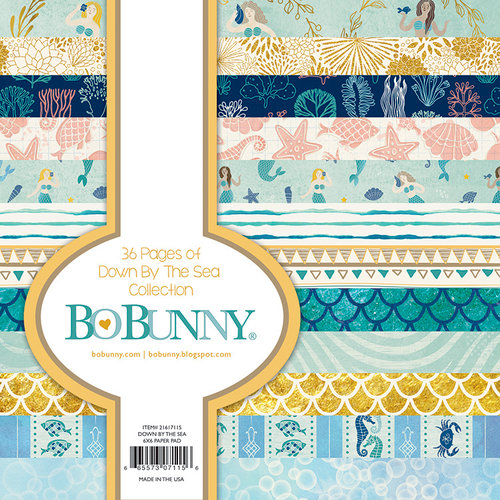 BoBunny - Down By The Sea Collection - 6 x 6 Paper Pad