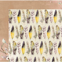 BoBunny - Serendipity Collection - 12 x 12 Double Sided Paper - Feathers