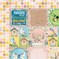 BoBunny - Serendipity Collection - 12 x 12 Double Sided Paper - Greetings