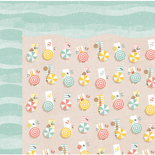 BoBunny - Weekend Adventure Collection - 12 x 12 Double Sided Paper - Beachy