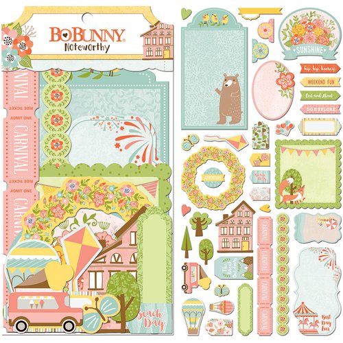 BoBunny - Weekend Adventure Collection - Noteworthy Journaling Cards