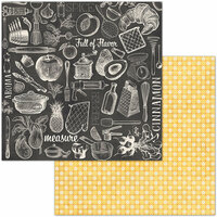 BoBunny - Family Recipes Collection - 12 x 12 Double Sided Paper - Cuisine