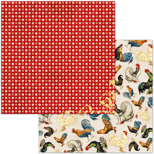 BoBunny - Family Recipes Collection - 12 x 12 Double Sided Paper - Paprika