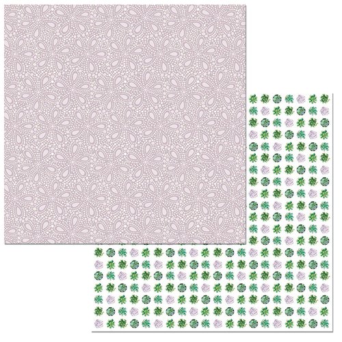 BoBunny - Garden Party Collection - 12 x 12 Double Sided Paper - Serenity