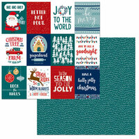 BoBunny - Fa La La Collection - Christmas - 12 x 12 Double Sided Paper - Be Merry