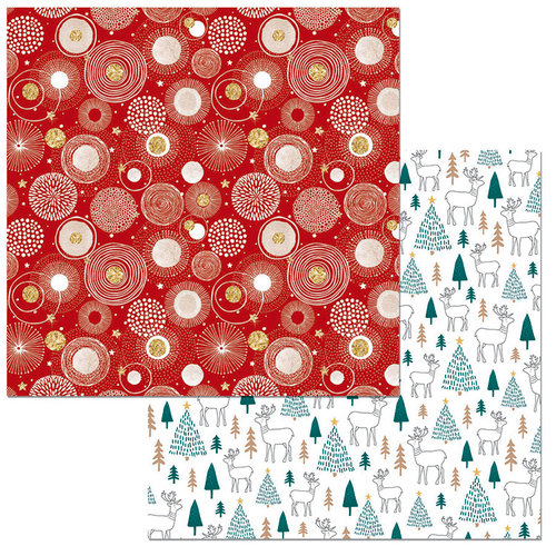 BoBunny - Fa La La Collection - Christmas - 12 x 12 Double Sided Paper - Cheer