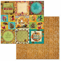 BoBunny - Dreams of Autumn Collection - 12 x 12 Double Sided Paper - Fall